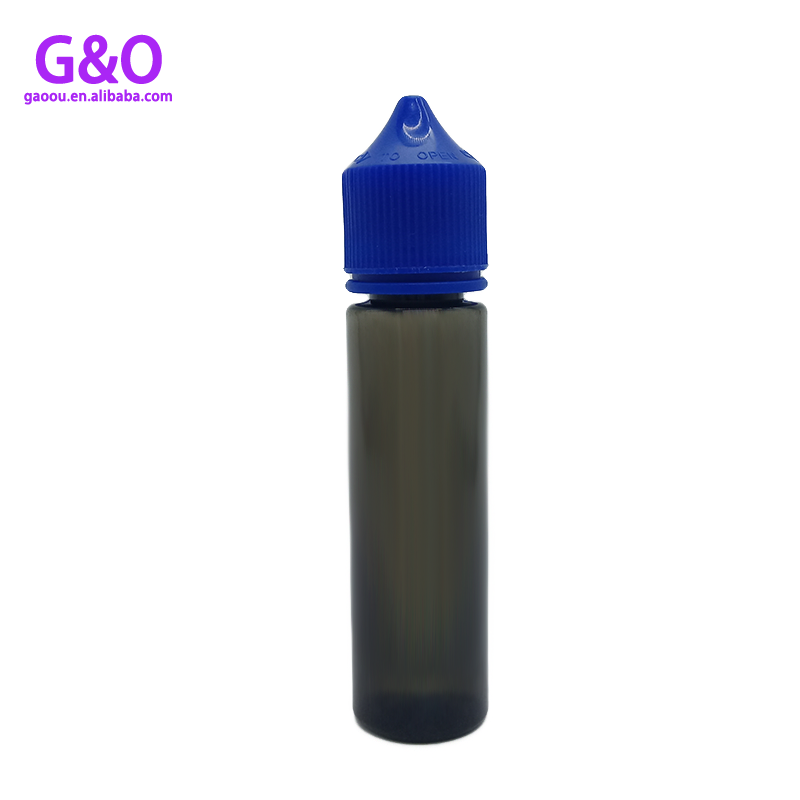 v3 1 온스 2 온스 블랙 컬러 투명 드롭퍼 연기 오일 병 60ml 전자 액체 병 60ml ejuice vape 통통한 고릴라 유니콘 병