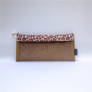 맞춤형 된 로고에 대 한 맞춤형 된 다채로운 나일론 메쉬 연필 케이스 핫 판매