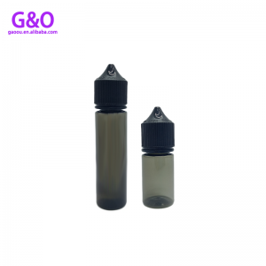 v3 ejuice 애완 동물 병 ejuice 플라스틱 병 30ml 60ml 새로운 eliquid 통통한 고릴라 유니콘 dropper 병 검정색 eliquid 병