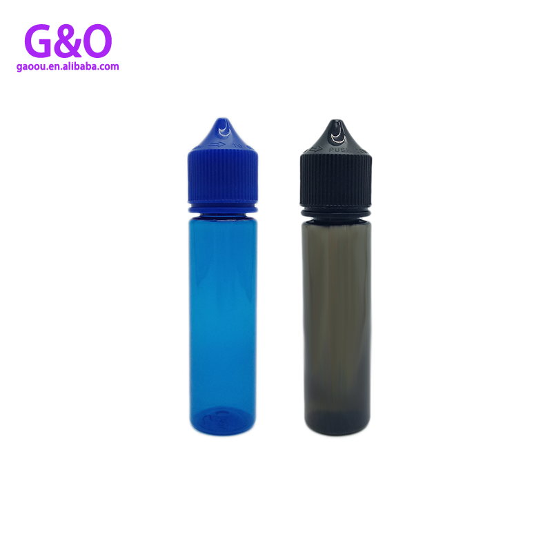 60ml 병 eliquid 유니콘 eliquid 병 새로운 v3 검정색 파란색 플라스틱 애완 동물 통통한 고릴라 유니콘 vape dropper 병