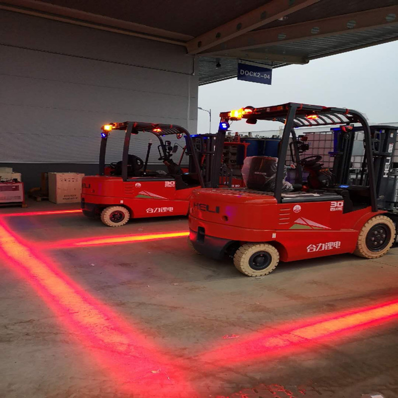 1500 Lumens 포크 리프트는 창고에 대한 빨간색 영역 빛을 LED
