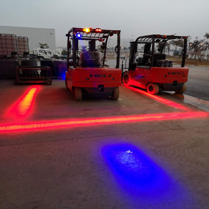 1500 Lumens 포크 리프트는 창고에 대한 빨간색 영역 빛을 LED