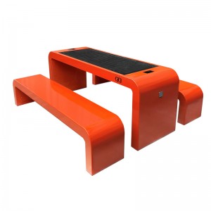 스마트 솔라 피크닉 테이블 및 벤치 세트