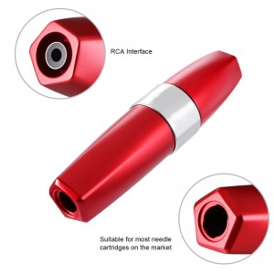 오명 전문 고품질의 문신 하이브리드 펜 립스틱 모양의 RCA 잭 EM123와 로타리 문신 기계 바늘 카트리지 펜