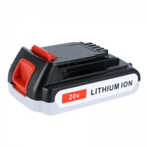블랙 \u0026 데커 LB20, LBX20, LBX4020, LB2X4020 용 리튬 이온 1500mAh 20V 교체 무선 공구 배터리