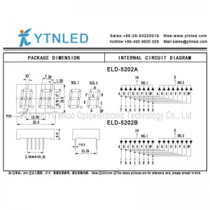 0.5 인치 2 자리 빨간색 7 세그먼트 LED 디스플레이, 디지털 튜브
