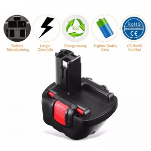 Bosch BAT038 용 양질 Ni-Mh 14.4V 2000mAh 충전 용 배터리