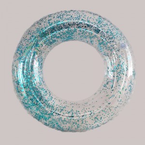 어린이를위한 풍선 투명한 반짝이 수영 반지