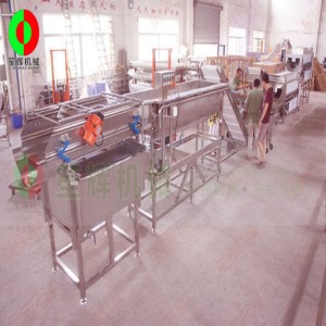 대형 야채 및 과일 필링 및 절단 생산 라인