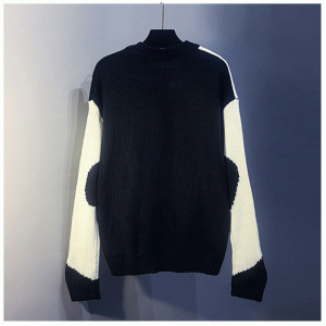 2019 새로운 겨울 가을 우유 암소 자카드 두꺼운 원사 느슨한 풀오버 스웨터 셔츠