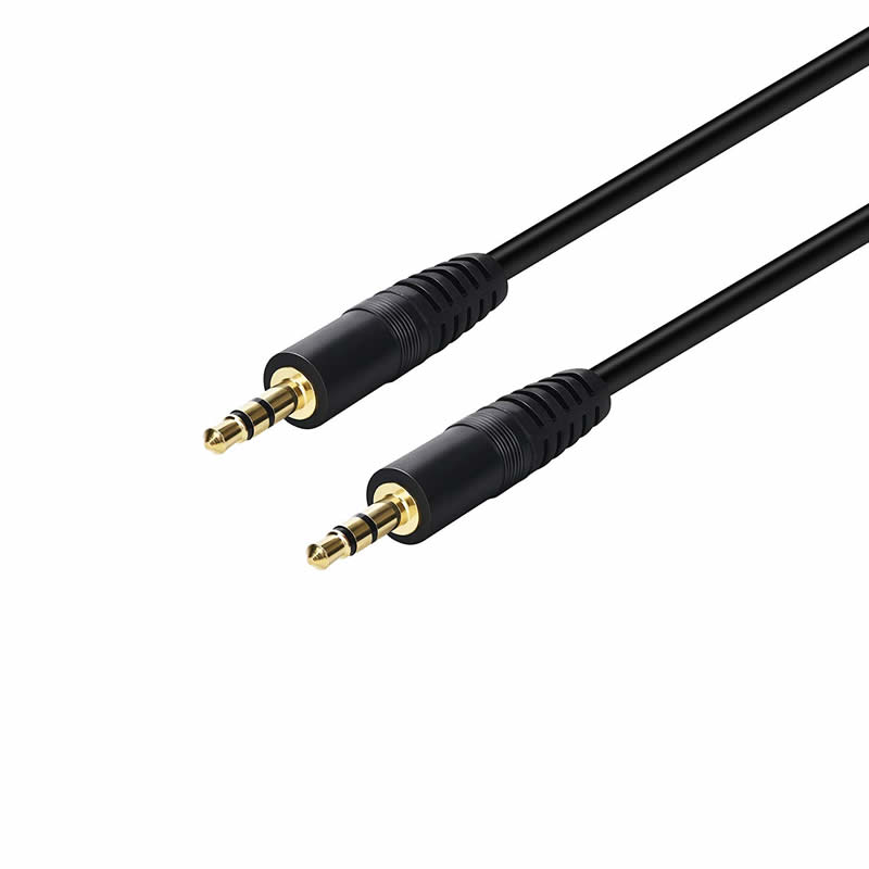 3.5mm AUX 남성 대 남성 스테레오 오디오 케이블 보조 헤드폰 코드 MP3 PC - 6 피트 금도금