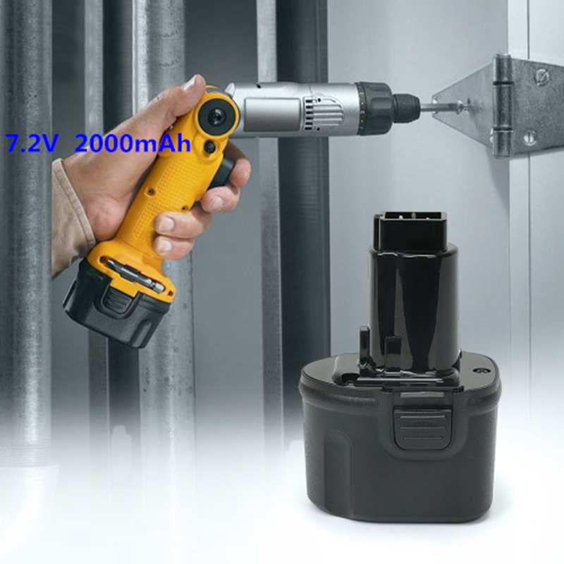 Dewalt DE9057, DE9085, DW9057 용 Ni-Cd 7.2V 2000mAh 무선 배터리 교체