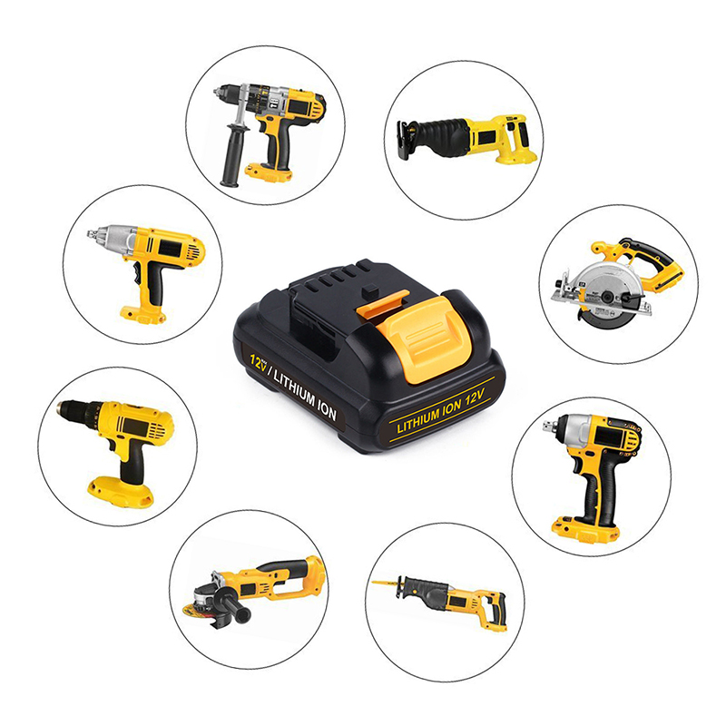 Dewalt DCB120, DCB121에 대 한 리튬 이온 1500mAh 12V 무선 드릴 배터리 팩