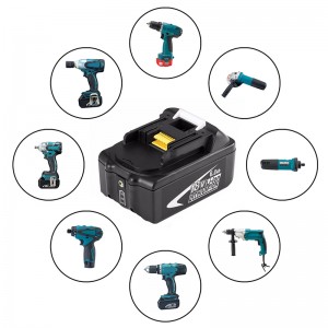 Makati BL1845, BL1850, 194205-3 훈련을위한 Li 이온 18V 6000mAh 보충 코드가없는 건전지