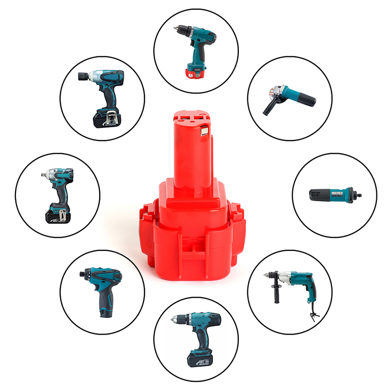 Makita 193977-7, 192595-8 용 빠른 충전 9.6V 1700mAh Ni-Cd 전동 공구 배터리 교체