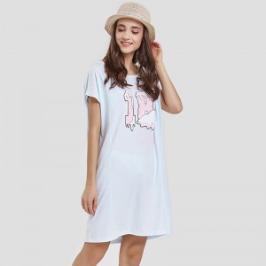 여성 인쇄 단일 저지 롱 T- 셔츠