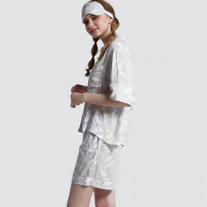 여성 Viscose 짧은 바지 잠옷 세트 인쇄