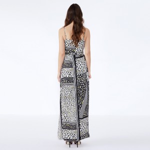 고품질의 여성 캐주얼 맥시 드레스 긴 맥시 패션 캐주얼 Boho 프릴 꽃 니트 드레스