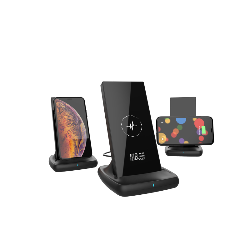 심천 Kinpas 10000mAh 힘 은행 2USB 항구 + 10W 무선 충전기