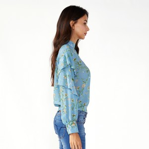 여성 플러스 사이즈 Boho 최신 시폰 탑 \u0026 블라우스
