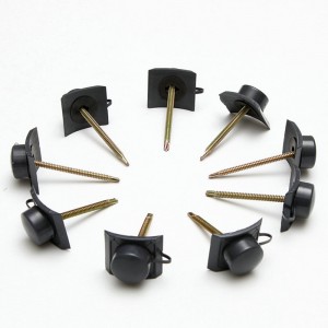 PVC 지붕 타일 용 특수 액세서리 PVC 지붕 타일 용 방수 나사 및 캡