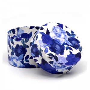 주문을 받아서 만들어진 로고 Handmade 호화스러운 둥근 초 선물 포장 상자