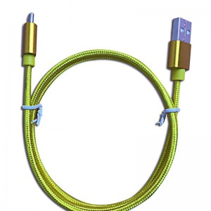 데이터 케이블 유형 C 순수 컬러 나일론