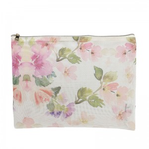 인기와 fasion PVC 메쉬 화장품 가방