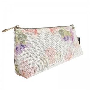 Fasion 꽃 인쇄 개인화 된 화장품 가방