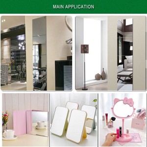 공장 사용자 정의 0.8 mm 4'X8 높은 광택 컬러 PVC 거울 시트 거울