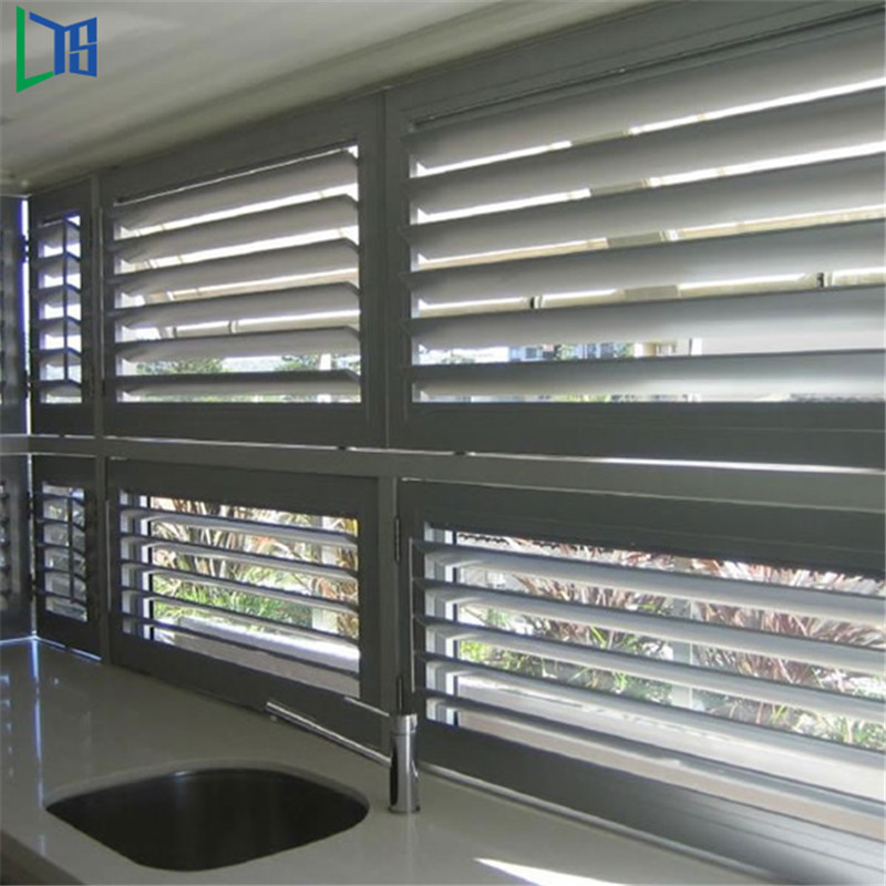 2019 뜨거운 판매 보안 럭셔리 Jalousie 창 셔터 알루미늄 나무 Louvered Windows as / Nz2208