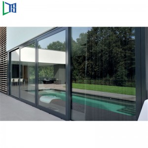 전문 분말 코팅 사운드 증거 및 열 증거 알루미늄 보안 슬라이딩 도어