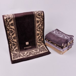 자카드 벨로 고전 데님 핸드 타올