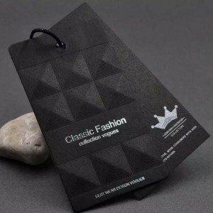 크리 에이 티브 패션 의류 hangtag 사용자 정의 만든 9