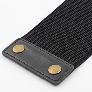 HD0823-- 주문을 받아서 만들어진 PU는 탄력있는 여자 허리 벨트를 결합합니다