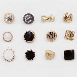 패션 새로운 디자인 사용자 지정 금속 셔츠 단추 8 바느질