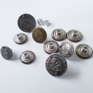 사용자 지정 패션 청바지 10 라운드 금속 스냅 단추를 인쇄