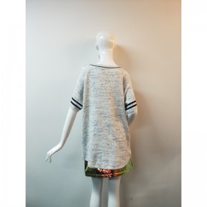 라이트 그레이 V 넥 카디건 RLWS0037F