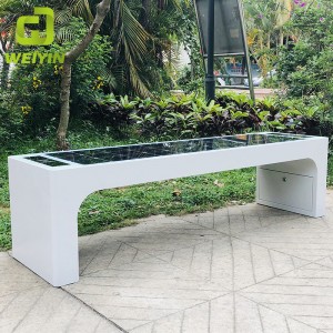 야외 사용을위한 태양 스마트 스트리트 가구 도시 용 좌석