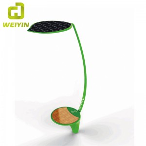 야외 태양열 충전을위한 스마트 태양 에너지 거리 광고 조명 벤치