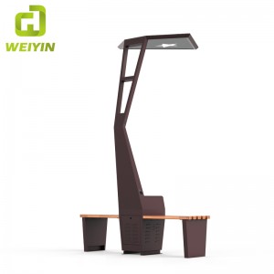 휴대 전화 충전을위한 인기있는 태양 스마트 야외 정원 벤치