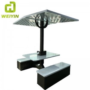 야외 공원 커뮤니티 및 호텔 전화 충전기 및 AC 그리드 용 Smart Solar Power 충전 스테이션