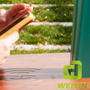 미니멀리 디자인 커뮤니티 및 공원을위한 스마트 태양열 충전 USB 휴대 ​​전화 충전 스테이션