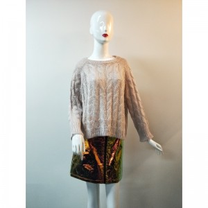 스티치 케이블 스웨터 RLWS0077F