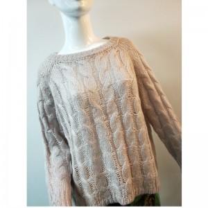 스티치 케이블 스웨터 RLWS0077F