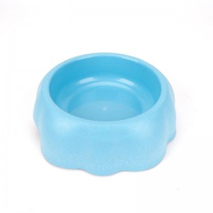 꽃 모양 밀 밀짚 애완 동물 그릇, 애완 동물 요리, 고양이 개밥 그릇