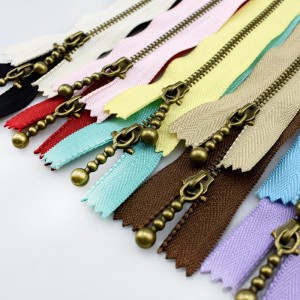 청동 지퍼 10 색 손 DIY20cm 금속 지퍼 가방 의류 액세서리에 대 한 재단사 바느질 도구 4