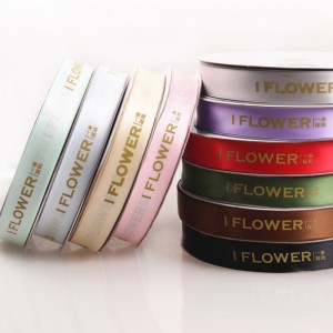 1 # 맞춤 된 브랜드 이름 로고 머리 리본에 대 한 사용자 지정 인쇄 된 리본