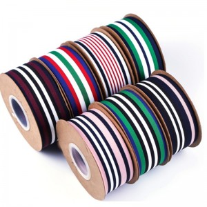 4 # 사용자 지정 40 mm 열 전송 인쇄 의류에 대 한 tricolor grosgrain 스트라이프 리본