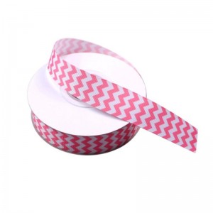 5 # 인기있는 사용자 정의 로고 셰브론 인쇄 Grosgrain 리본